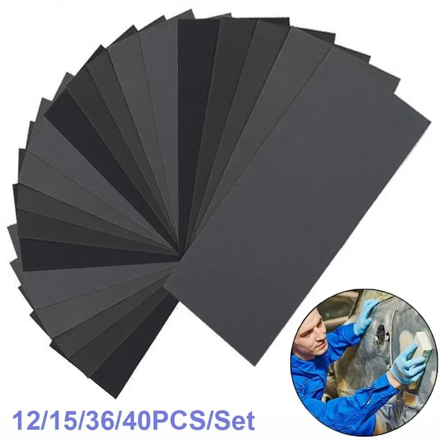 de papier de sable imperméable Meulage abrasif Ponçage sec humide Grit mixte