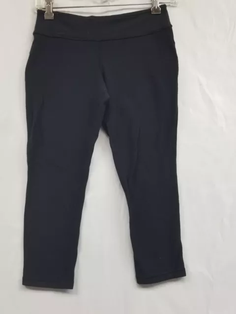 Ivivva by Lululemon Capri Crop Leggings Black Pants Girls Size 14