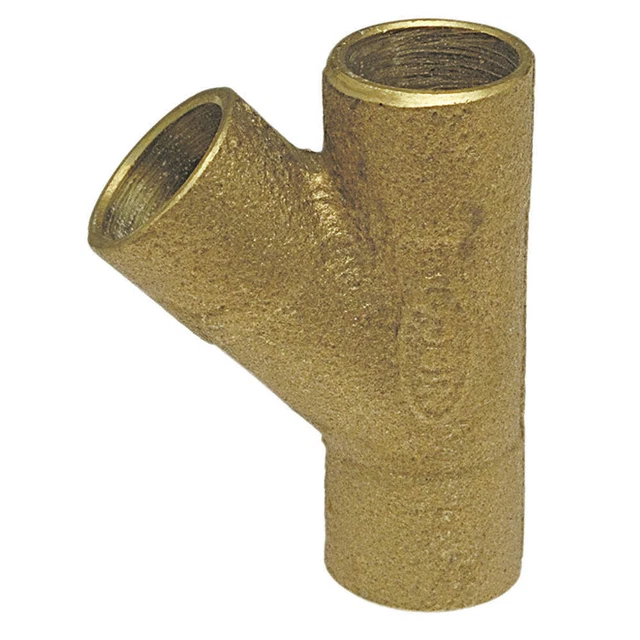 NIBCO 749-LF 3/4 Wye,45 Deg.,LL Cast Bronze,3/4",CxCxC