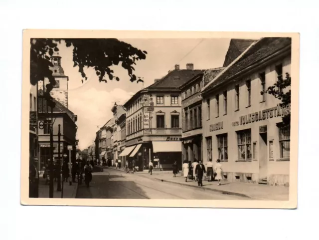 Ak Schönebeck Blick in die Salzerstraße DDR 1955