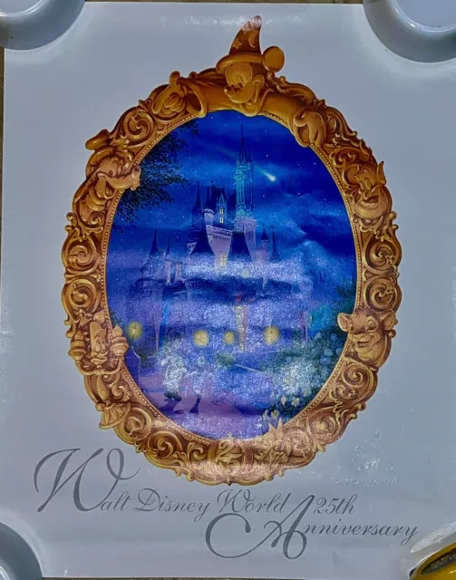 Walt Disney World 25th anniversary poster 1996 vintage best quality 16 x 20￼
