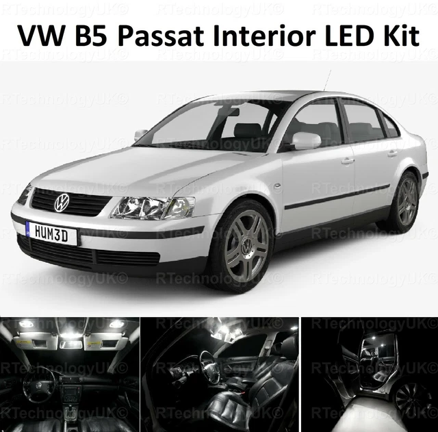 LUXLED Premium Interior LED Kit For VW Passat B5/B5.5 (3B2/3B5) - 13 White Bulbs, Error Free