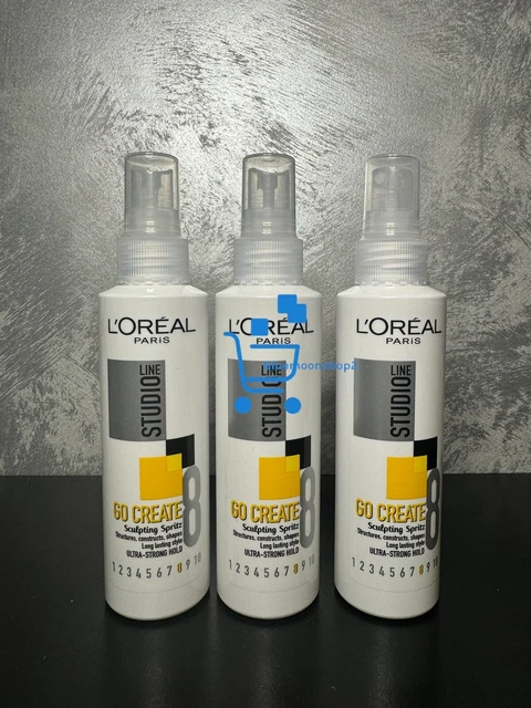 Lot De 3 Sprays StudioLine Laque L'Oréal - 150 Ml Chaque - Effet Sculptant