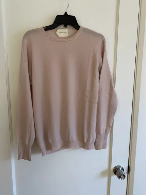 La Garçonne Moderne Cashmere Crewneck Sweater Baby Pink Size xs