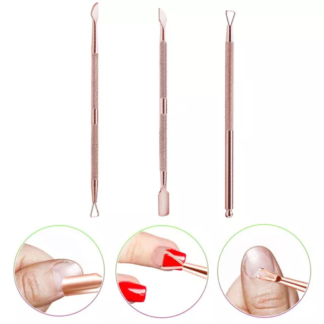 Cuticle Pusher Trimmer Dead Skin Remover Manicure Pedicure Nail Art Tool Bh