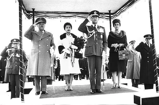 Francisco Franco & King Bhumibol Adulyadej Thailand, aka Rama IX, - Old Photo