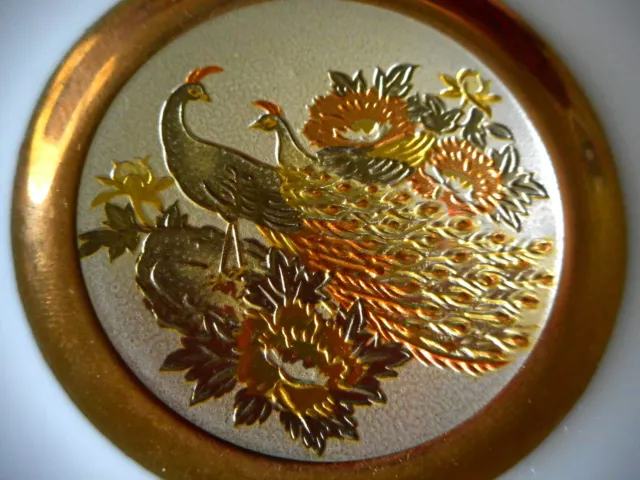 PEACOCK COLLECTABLE 🦚 SMALL PLATE DISH The Art of Chokin