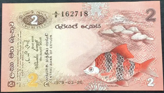 Ceylon-Sri Lanka 2 Rupees,A/2,1979,P-83,UNC (Combined Shipping)