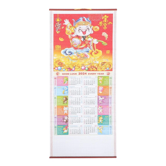 CHINESE CALENDAR 2024 Chinese New Year Calendar $9.89 - PicClick