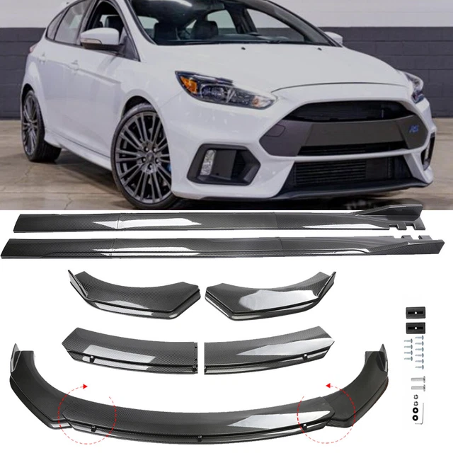 FOR FORD FOCUS RS ST Carbon Fiber Front Bumper Lip Spoiler Splitter