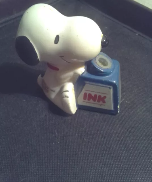 1966 United Features Syndicate Inc. Rare Disney Snoopy Inkwell - Condition Good