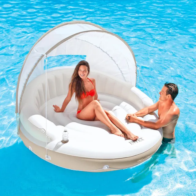Matelas Lounge gonflable fauteuil sur l'eau piscine et mer Intex 58292