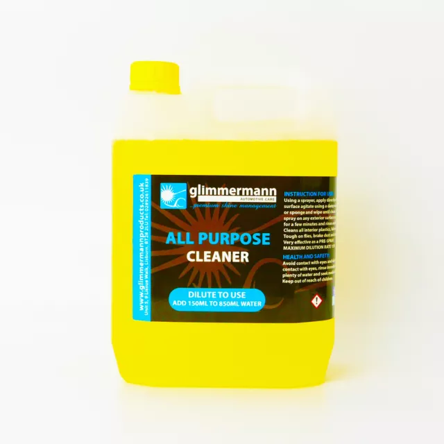 Glimmermann All Purpose Cleaner 5L Multi APC Concentrate Carpet Leather Plastic