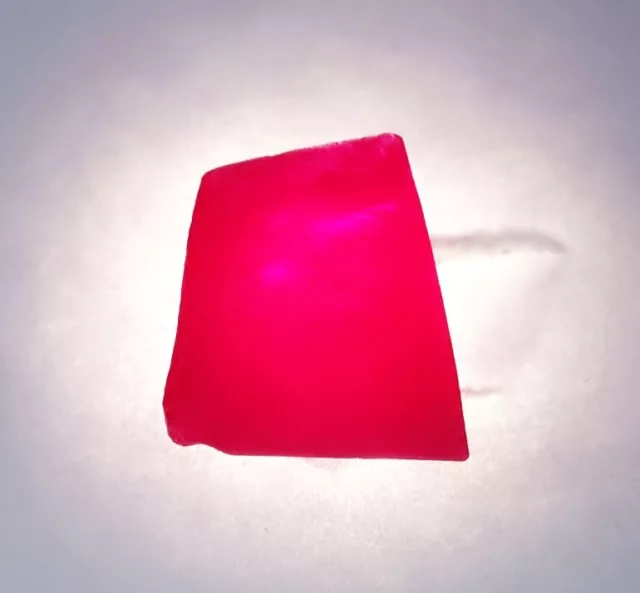 Loose Gemstone 7.82 Ct Natural Red Ruby Rough Unheated Certified Uncut Rough Gem