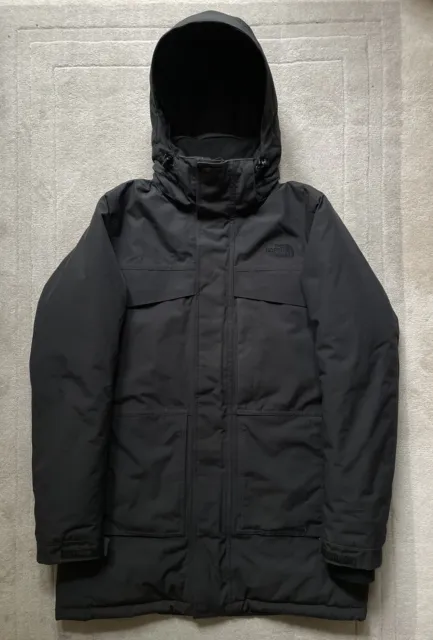 The North Face Black Parka Jacket Goose down dryvent technology Men's Small