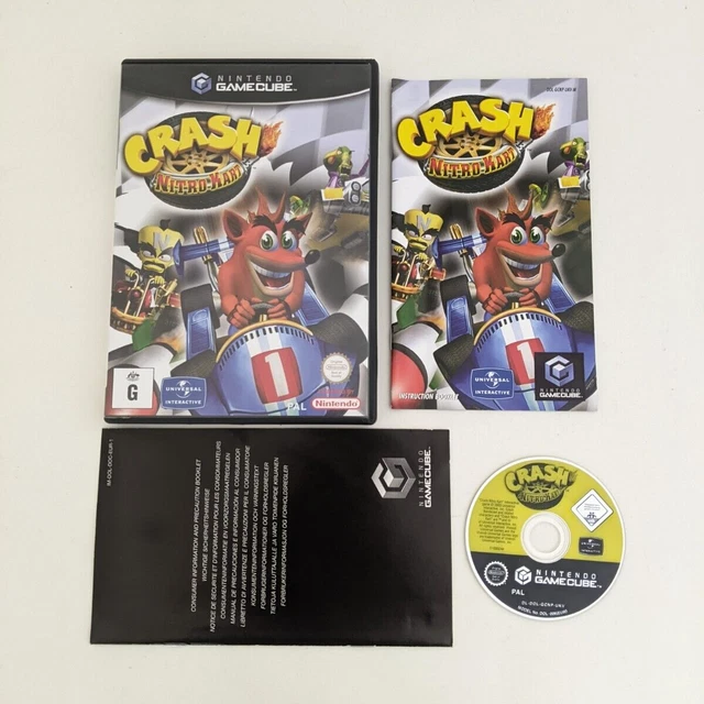 Very Good! Genuine Nintendo GameCube Crash Nitro Kart Game Cube PAL CIB Complete