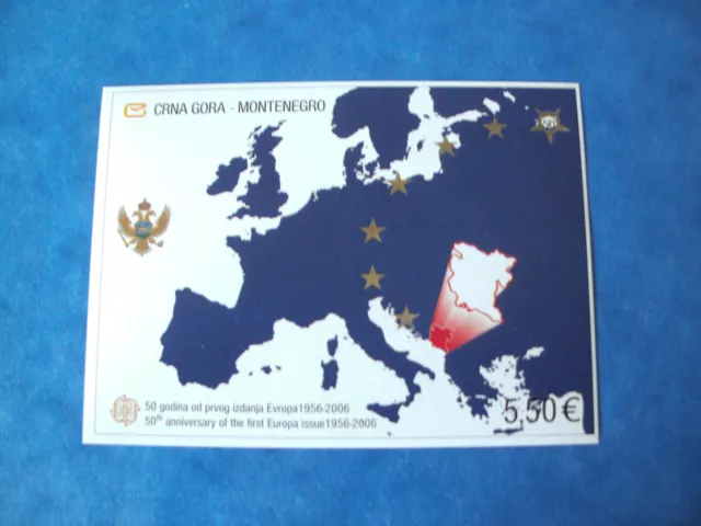 Montenegro, Mi. Nr. Block 3, postfrisch, 50 Jahre Europamarken