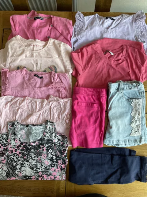 Girls summer  clothes bundle age 9-10 years old 10 Items