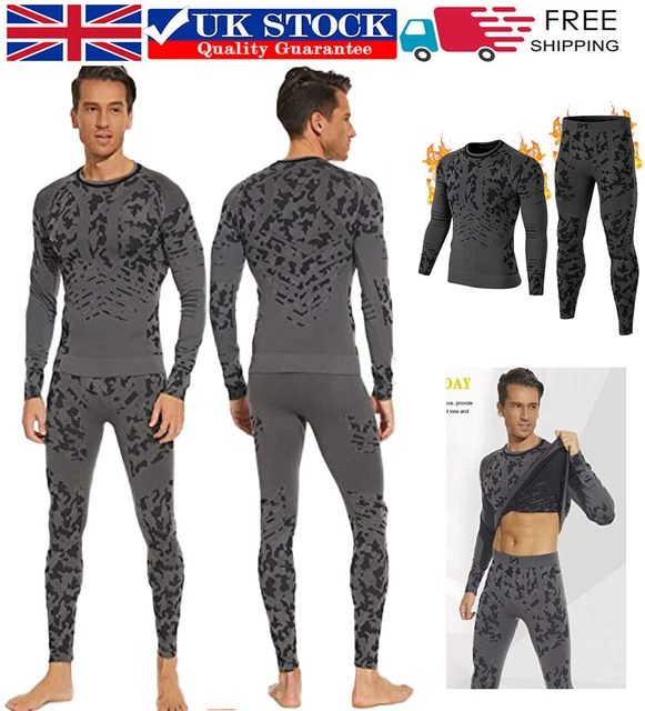 CAMO THERMAL UNDERWEAR Mens Thermo Set Long Johns Shirt Base Layer