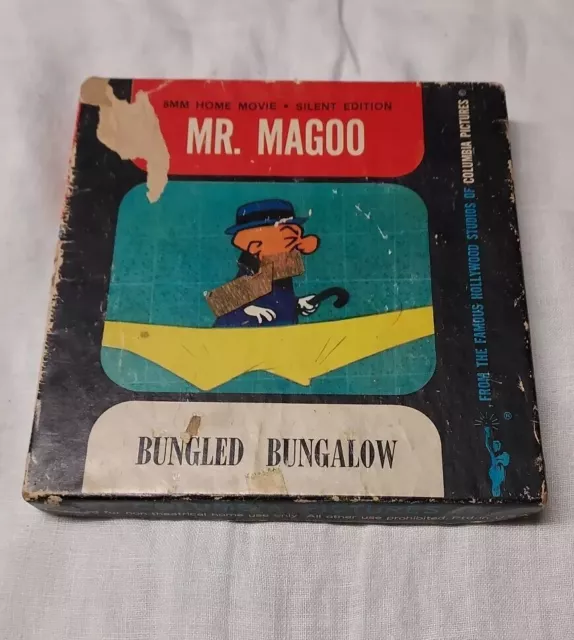 Mr. Magoo "Bungled Bungalow" Columbia Pictures 8mm Home Movie Silent Edition