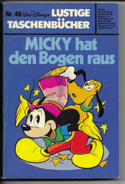 ERSTAUFLAGE Lustige Taschenbücher Nr.46 von 1977 Micky hat den Bogen raus - Z0-1