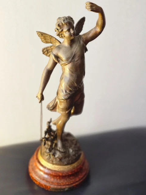 STATUETTE,Pray for angel man--Sculpture'ange féerique créative en