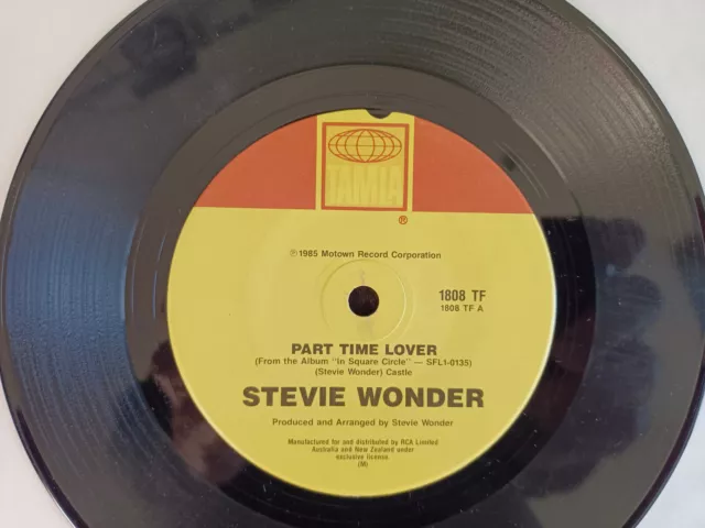 1985 Stevie Wonder Part-time Lover , Vinyl, 12, 45 RPM 