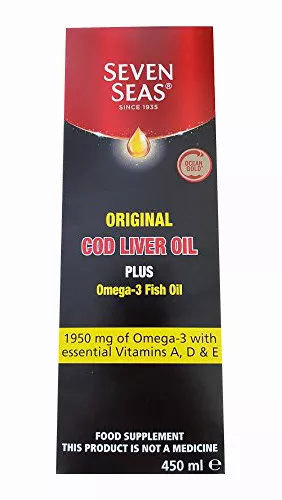 Seven Seas Cod Liver Oil Range Traditional Liquid 450ml