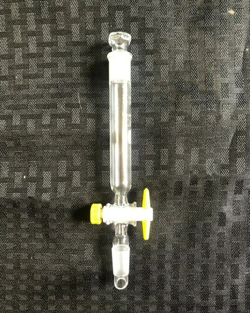 KONTES 10ML GLASS Addition Funnel Column 1-A PTFE Stopcock, 14/20 ...