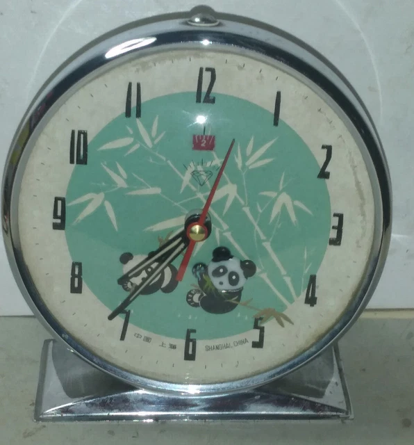 Orologio sveglia meccanica PANDA anni 60 di fabbricazione cinese
