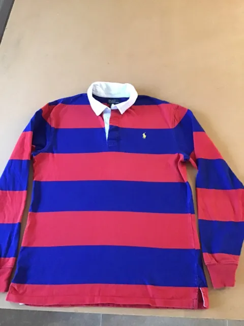 Ralph Lauren Boys’ Blue/red Rugby Shirt