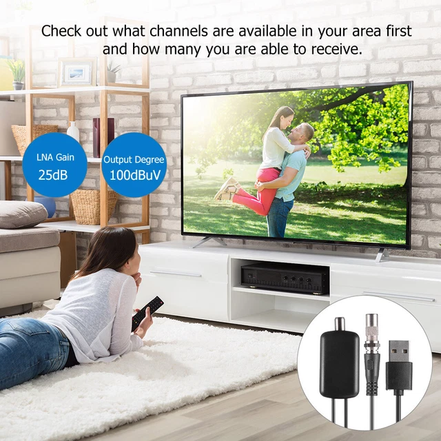 AMPLIFICATORE ANTENNA TV professionale amplificatore HDTV a basso
