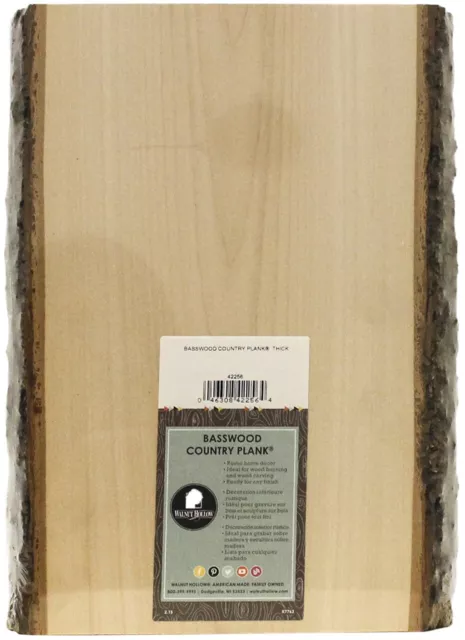 Walnut Hollow Basswood Country Plank-9-11"X13"X1.63" WH42256