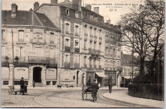 51 CHALONS SUR MARNE - Avenue de la gare.