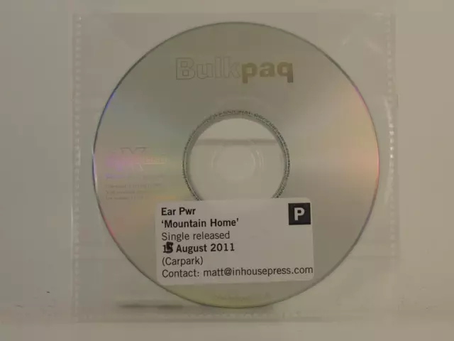 EAR PWR MOUNTAIN HOME (H1) 1 Track Promo CD Single Plastic Sleeve IN HOUSE PRESS