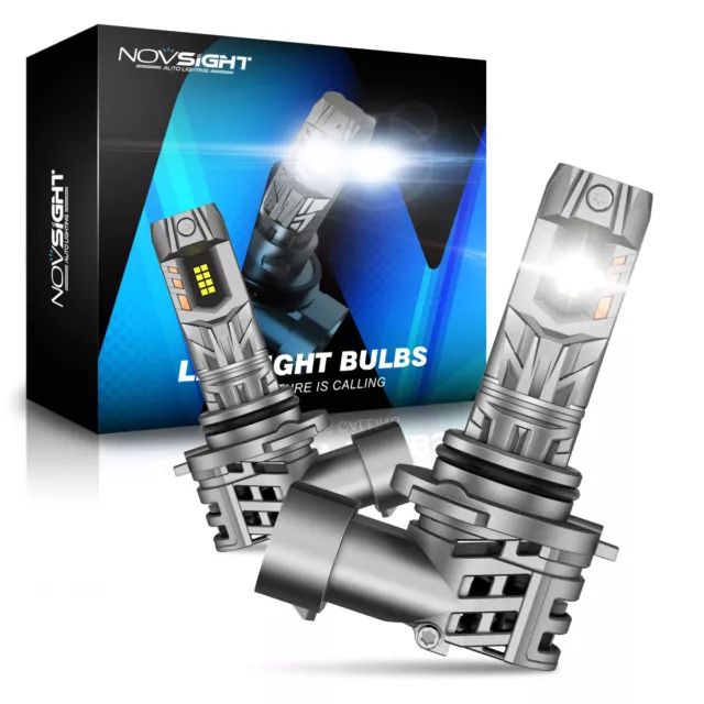 NOVSIGHT 9005 LED Bulbs 6500K White Super Bright 20000LM for Chevrolet Ford US