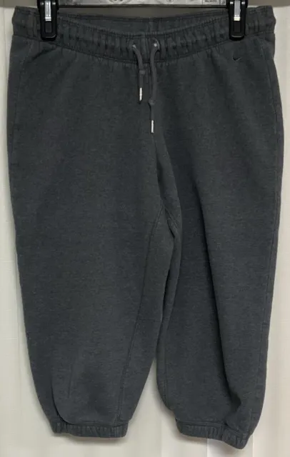 Nike Women's Capri Fleece Sweatpants Size Small Gray.   1357
