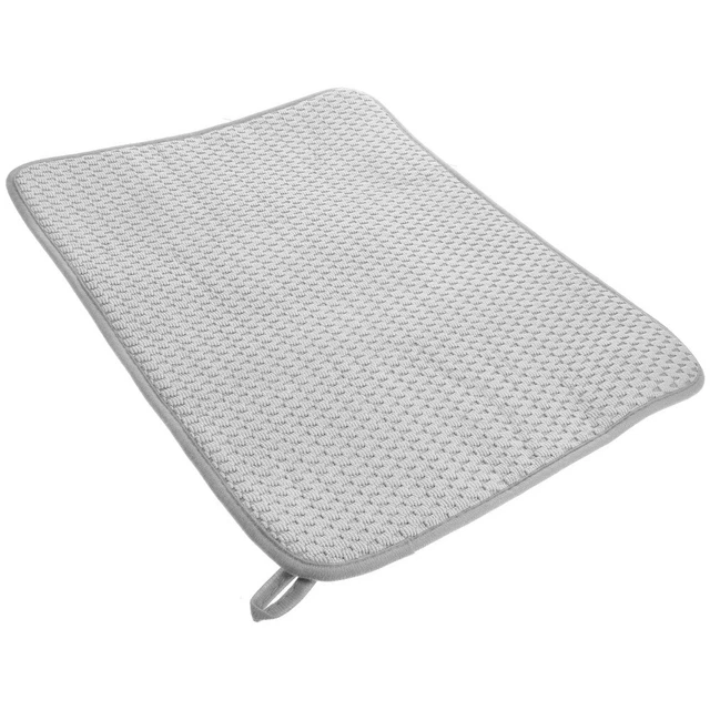 Estera de secado de cocina alfombra de microfibra absorbente de agua alfombra de cubiertos resistente al calor