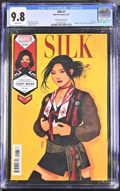 Silk 1 CGC 9.8 Bartel Variant Cover ""Women's History Month"" variant
