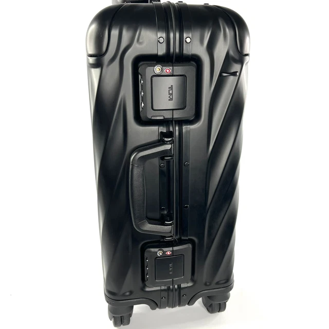 TUMI 19 Degree International 4 Wheel Spinner Black Aluminum Carry On Suitcase 3