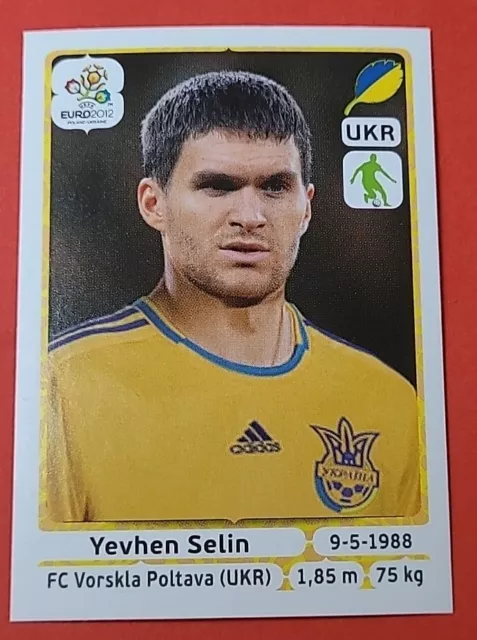 Panini EM EURO 2012 Sticker Nr. 410 Yevhen Selin Ukraine UKR intern. Version