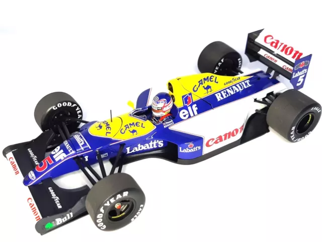 Nigel Mansell 1:18 F1 Williams Renault FW14B 1992 Minichamps  Decals !