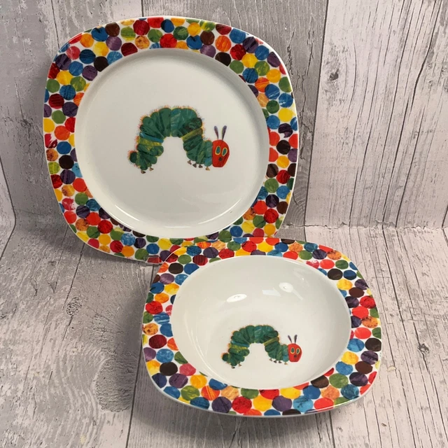 PORTMEIRION THE VERY Hungry Caterpillar Bowl and Plate Set (Eric Carle