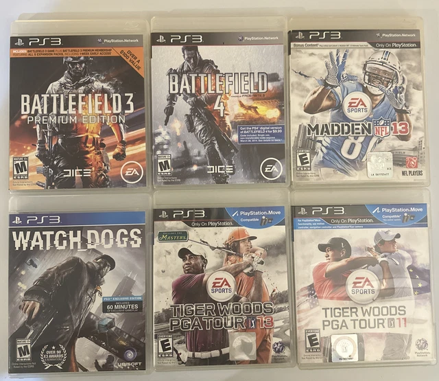 LOT OF 10 PlayStation 3 PS3 Games TIGER WOODS NHL Hockey FIFA
