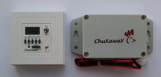 Chuxaway SCX Automatic Chicken Door Opener - Coop / Pop Hole Opener with Timer 2