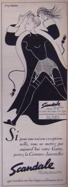 1952 Scandal Series #72 Light Elastic Tulle Press Advertisement