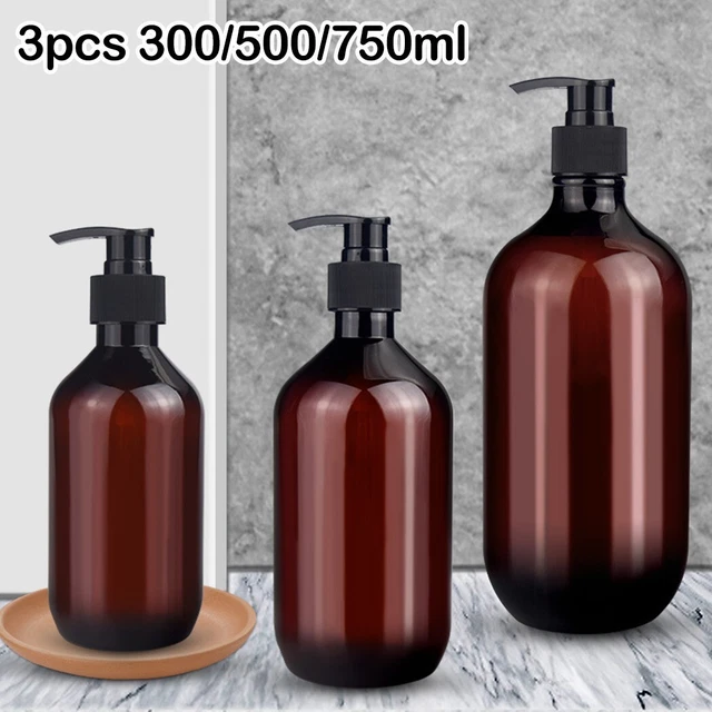 PATIKIL 150ml 43x115mm Trasparente Viaggio Bottiglie Set, 3in1 Set Spremi Bottiglia con Imbuto per Shampoo Lozione Crema Sapone
