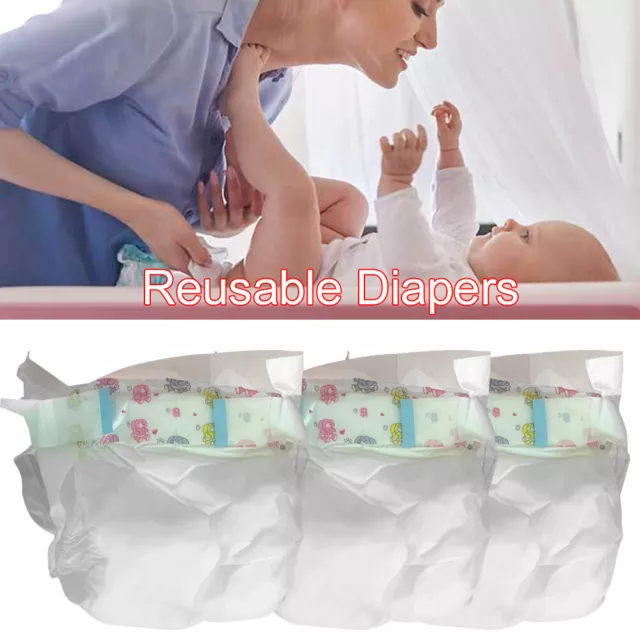 10Pcs Reusable Diapers Care Training To 22inch Reborn Baby Doll DIY Kids Toy