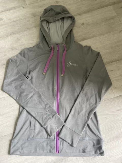 Le Mieux Zip Hoodie Grey And Lavender  Size Small