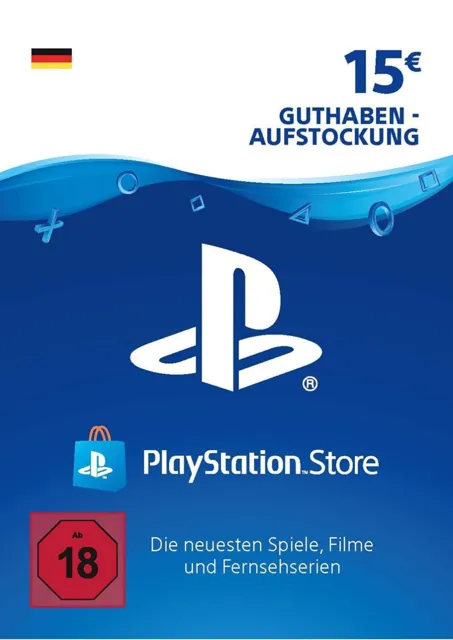 PlayStation Network Card 15 EUR Deutschland PSN Code Email